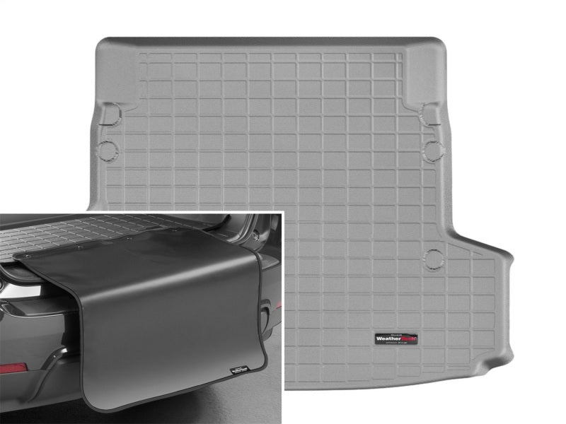 WeatherTech 14+ BMW 3-Series Wagon Cargo Liners w/ Bumper Protector - Grey