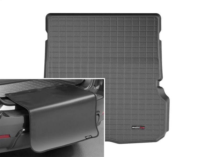 WeatherTech 20+ Mercedes-Benz GLS-Class (Behind 2nd Row) Cargo Liners w/ Bumper Protector - Black