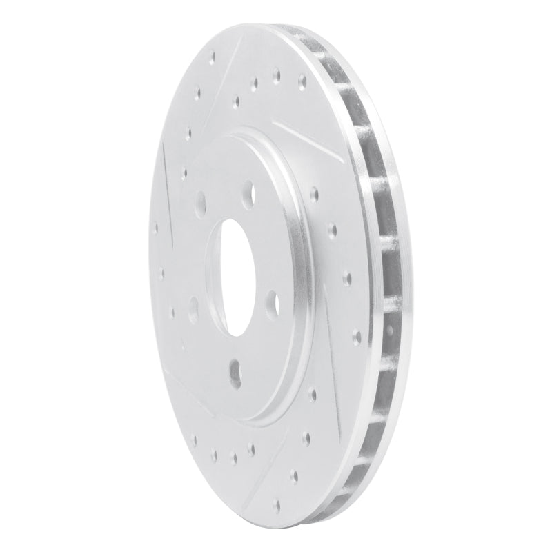 R1 95-00 Chrysler SEBRING Front Left Drilled & Slotted Silver Brake Rotor