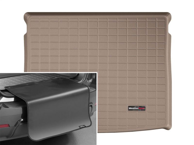 WeatherTech 2016+ BMW X1 Cargo Liners w/ Bumper Protector - Tan