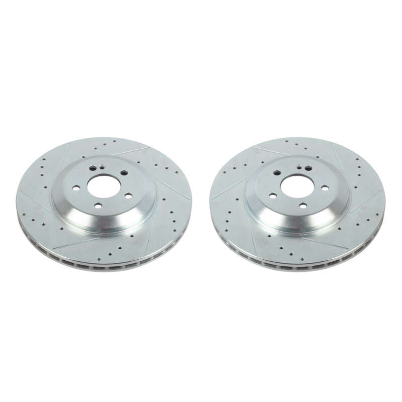Power Stop 19-20 Mercedes-Benz CLS450 Rear Evolution Drilled & Slotted Rotors - Pair