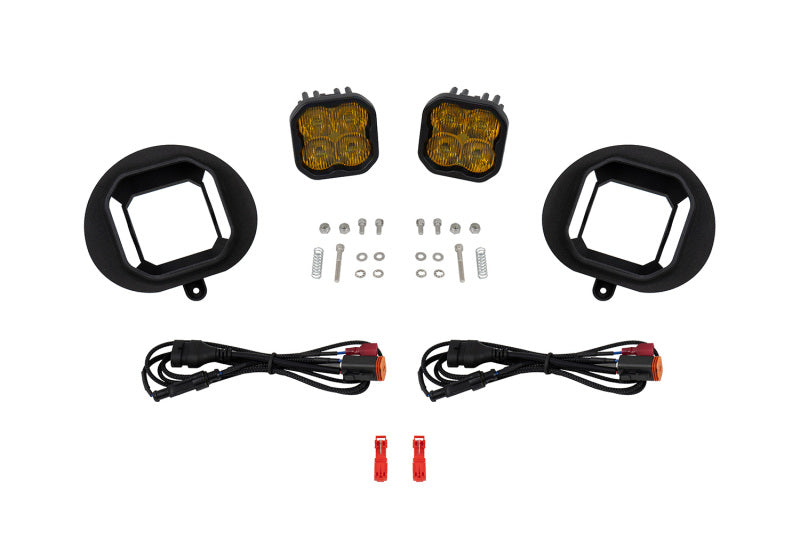 Diode Dynamics 02-08 Dodge Ram 1500/2500/3500 SS3 Fog Light Kit - Yellow Pro