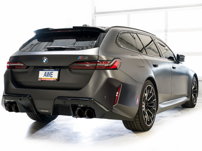 AWE Tuning BMW G90/G99 M5 Track Edition Cat-Back Exhaust - Diamond Black Tips
