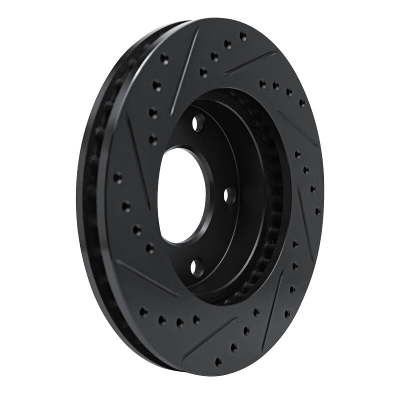 R1 69-78 Cadillac Eldorado Rear/Front Right Drilled & Slotted Black Brake Rotor