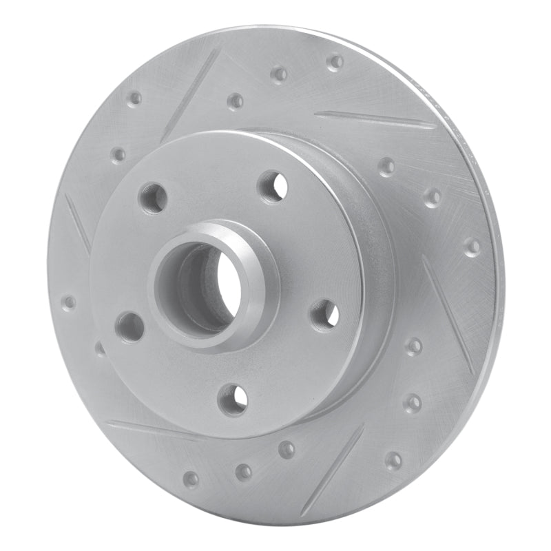 R1 92-98 Volkswagen Passat (USA/Canada) Rear Left Drilled & Slotted Silver Brake Rotor