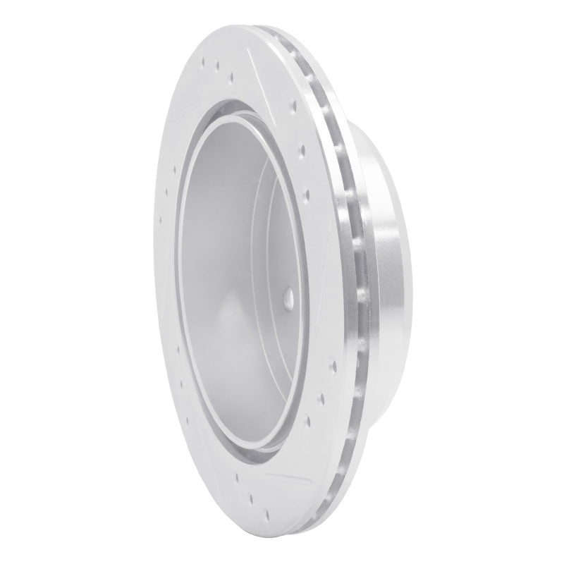R1 82-85 Toyota Celica Rear Left Drilled & Slotted Silver Brake Rotor