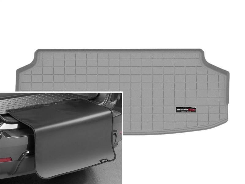 WeatherTech 2024 Kia EV9 Cargo Liner w/Bumper Protector - Grey