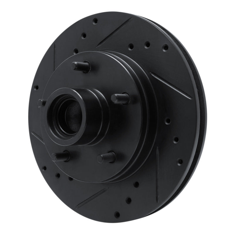 R1 78-78 Buick Regal Front Left Drilled & Slotted Black Brake Rotor