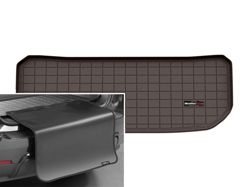 WeatherTech 2022+ Infiniti QX60 Cargo Liner w/Bumper Protector (Behind 3rd Row) - Cocoa