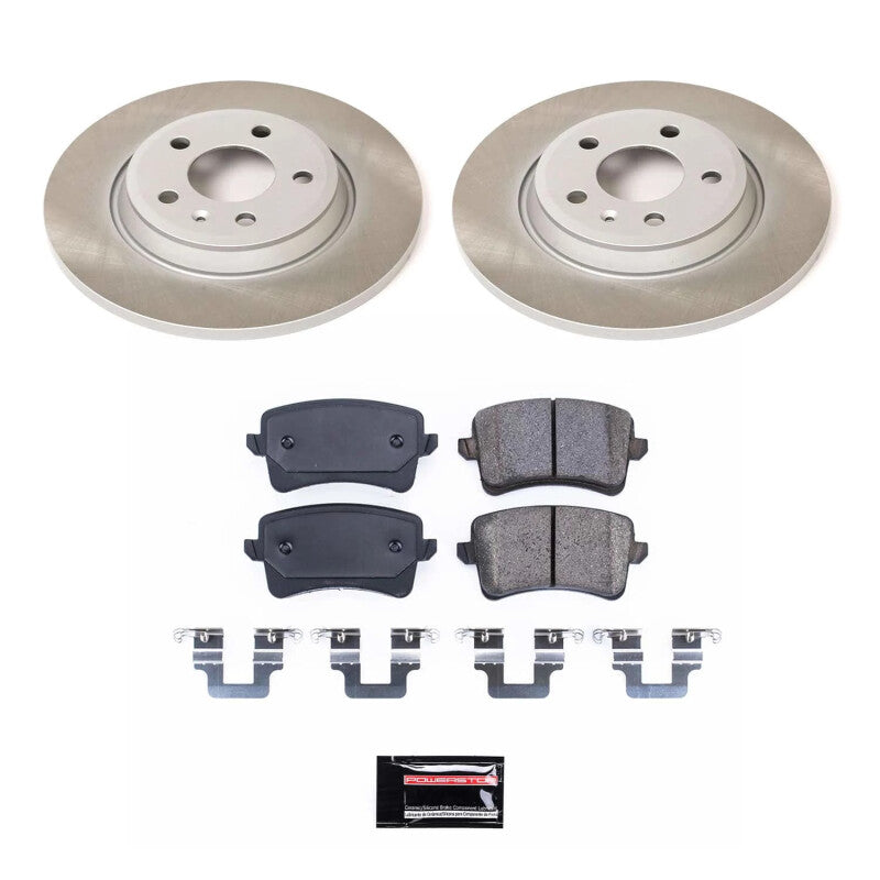 Power Stop 13-16 Audi Allroad Rear Semi-Coated Rotor Kit