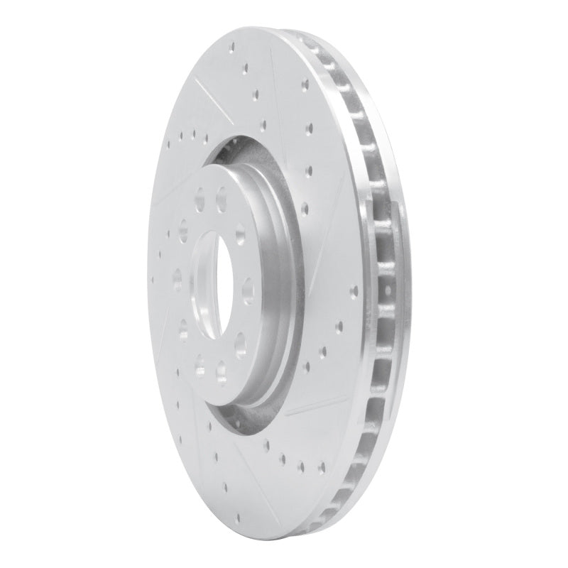 R1 98-09 Audi A4 (USA/Canada) Front Right Drilled & Slotted Silver Brake Rotor