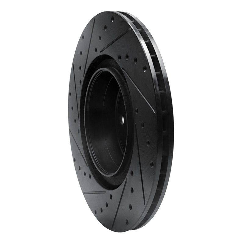 R1 12-20 BMW M240I Coupe & Convertible Rear Right Drilled & Slotted Black Brake Rotor