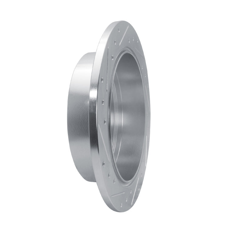 R1 06-10 Hummer H3T Rear Left Drilled & Slotted Silver Brake Rotor