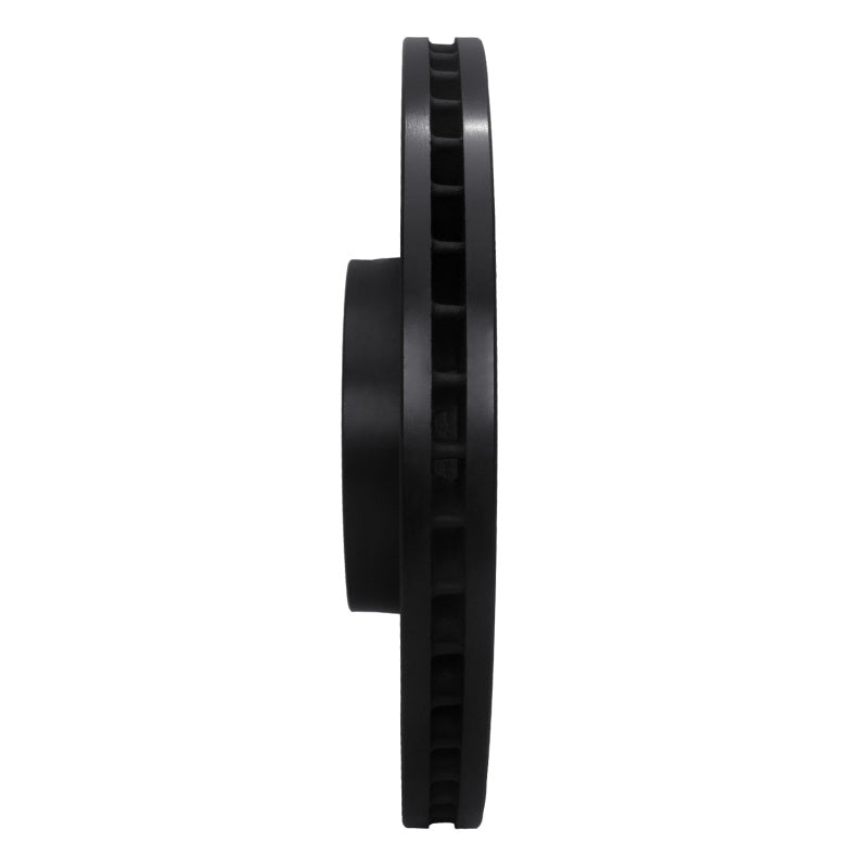 R1 99-04 Audi S6 Front Right Drilled & Slotted Black Brake Rotor