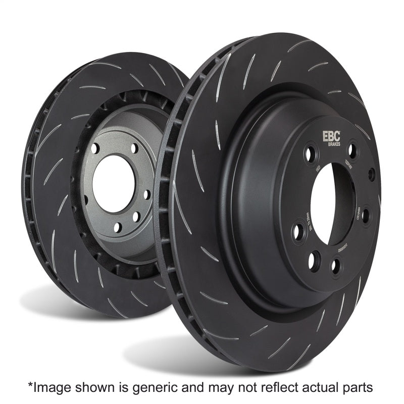 EBC Racing 09-13 Chevrolet Corvette (C6) Z06 7.0L (w/Wear Sensor) SG Series One Piece Rear Rotors