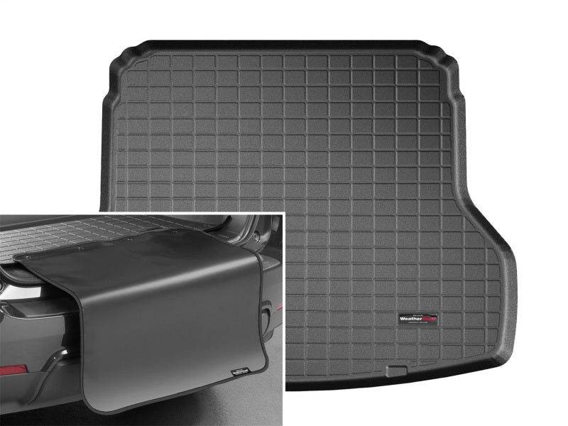WeatherTech 2019+ Kia Forte Sedan Cargo Liner w/Bumper Protector - Black