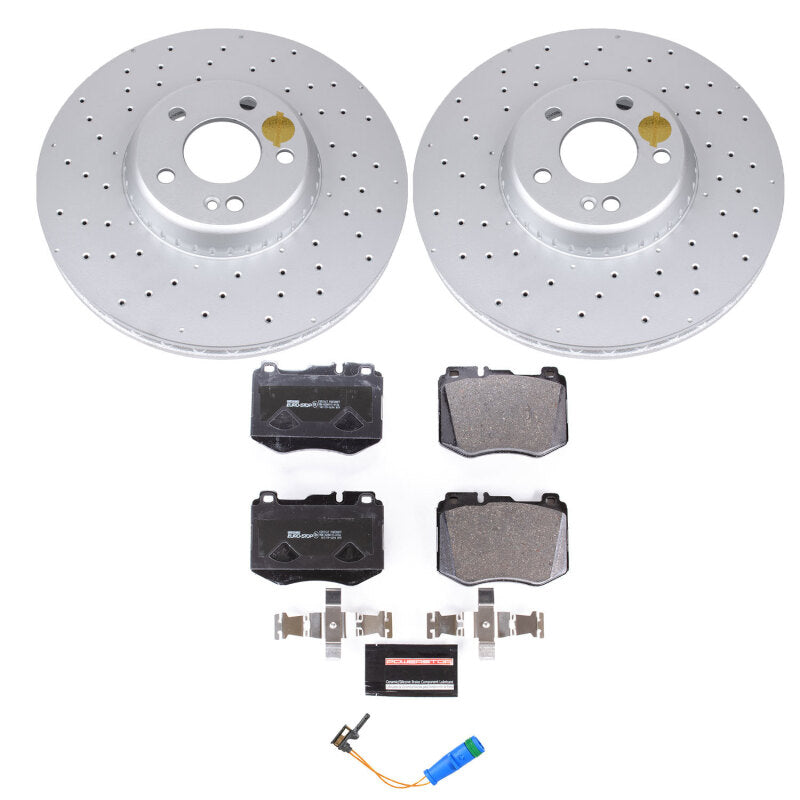 Power Stop 2018 Mercedes-Benz C350e Front Euro-Stop Brake Kit