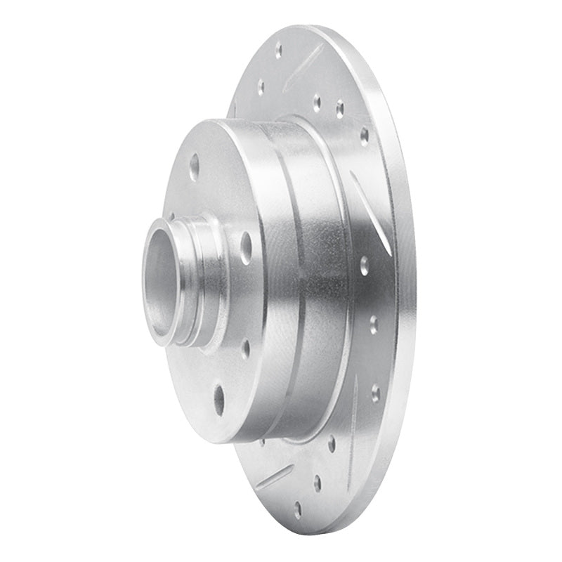 R1 81-85 Mazda RX-7 Rear Left Drilled & Slotted Silver Brake Rotor