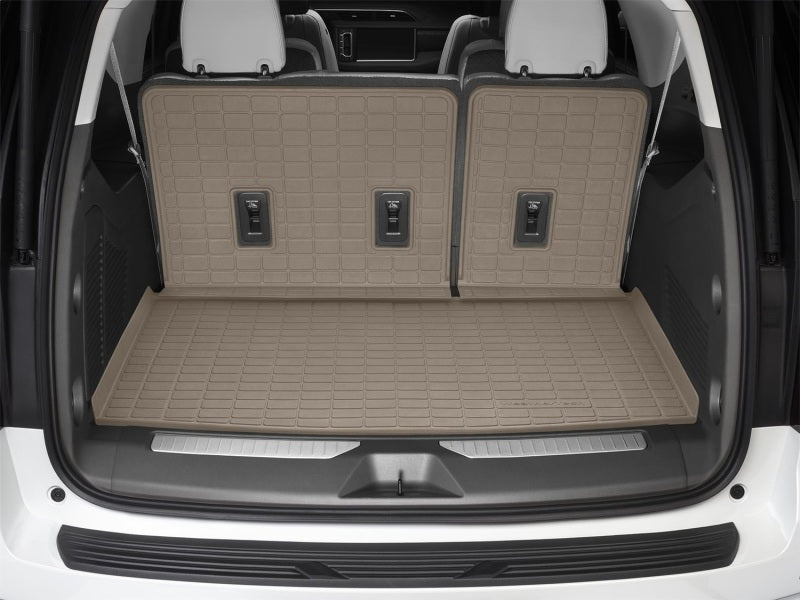 WeatherTech 20-25 Hyundai Telluride Behind Seating w/Bumper Protector SeatBack Cargo Liner - Tan