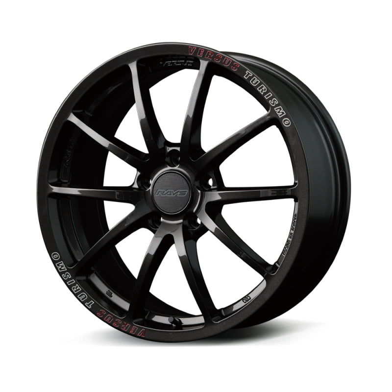 Versus VT125S 18X9.5 +38 5x120 Super Dark Gunmetal/MC/RAP (Red Clear)