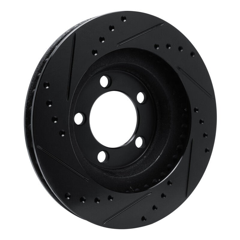 R1 67-67 Ford Galaxie Front Right Drilled & Slotted Black Brake Rotor