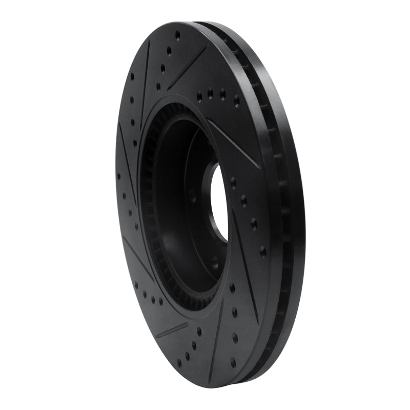 R1 12-16 Kia Sportage (USA/Canada) Front Right Drilled & Slotted Black Brake Rotor
