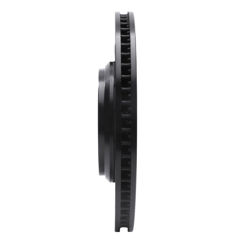 R1 16-22 Acura ILX Front Right Drilled & Slotted Black Brake Rotor