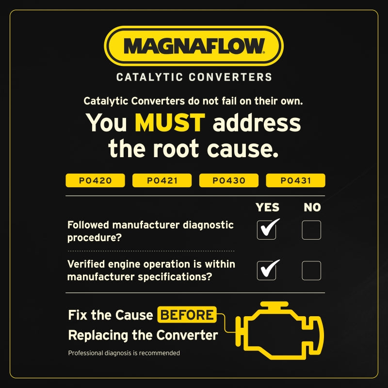 MagnaFlow 16-21 Infiniti QX80 5.6L Direct-Fit Left Manifold Catalytic Converter