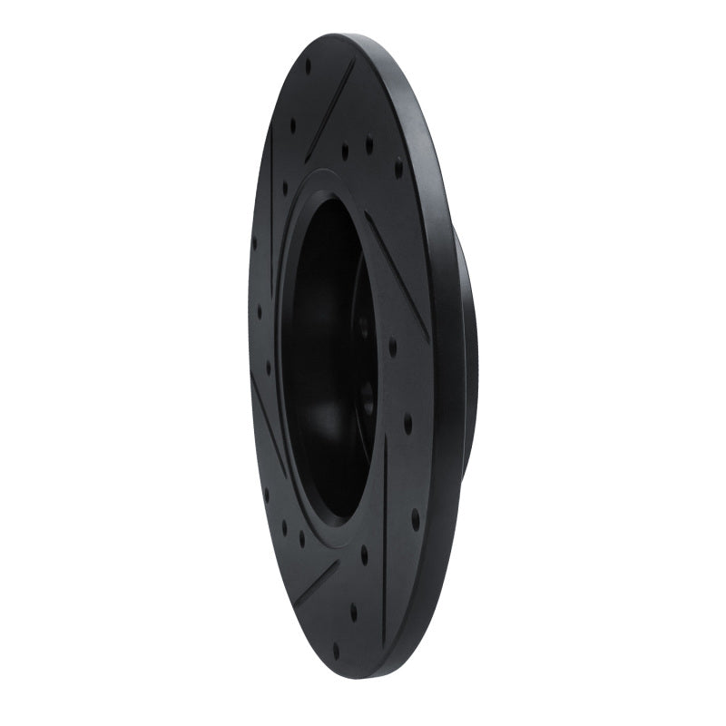 R1 15-25 Alfa Romeo Tonale Rear Right Drilled & Slotted Black Brake Rotor