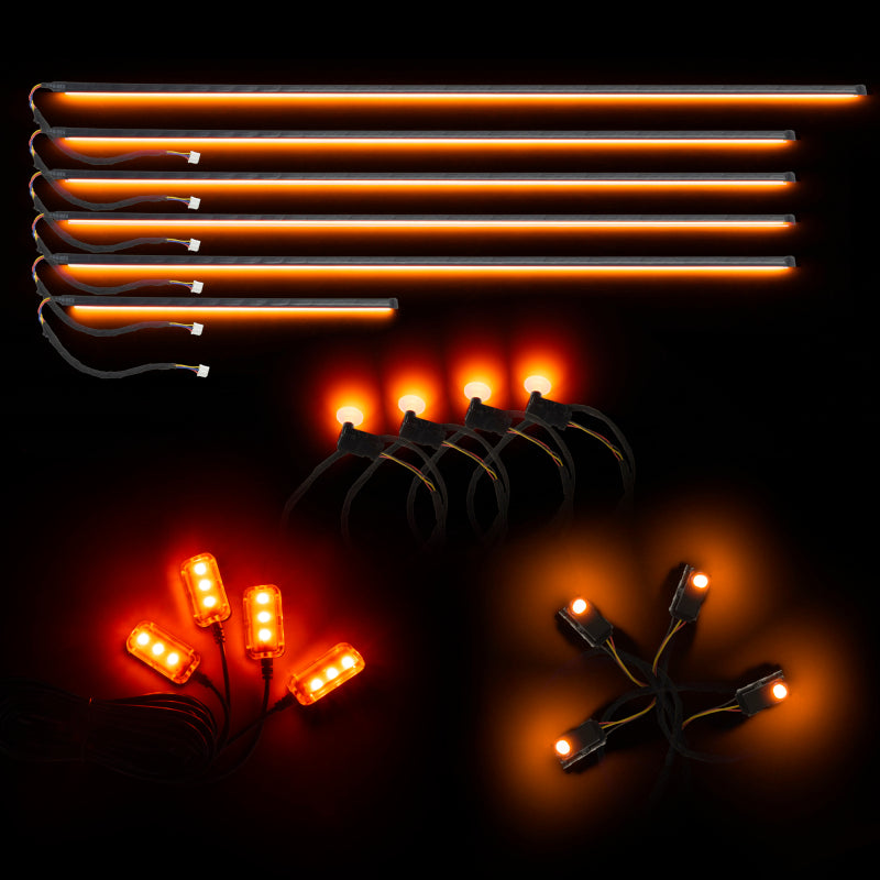 Oracle Lighting Dynamic Colorshift 18 Piece Universal Full LED Interior Dash Board Kit