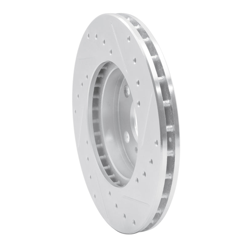 R1 90-91 Toyota Celica Front Left Drilled & Slotted Silver Brake Rotor