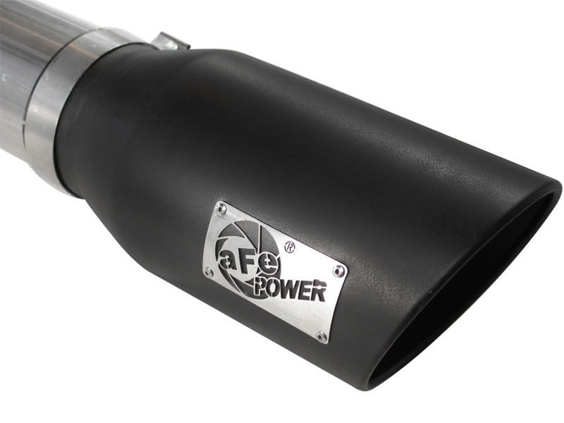 aFe MACH Force XP Exhaust 5in DPF-Black, GM Diesel Trucks 07.5-10 V8-6.6L 9(td) LMM