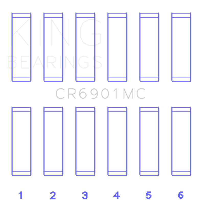 King Engine Bearings Ford Ecoboost 2.7L V6 (Size 0.25) Connecting Rod Bearing Set