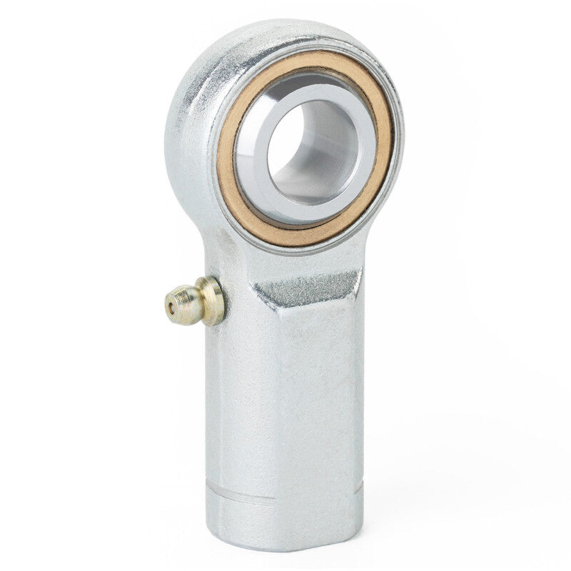 QA1 V Series 3-Pc Rod End - Female/Left Hand - 6mm Bore x M6x1.0 w/Zerk - Carbon Steel
