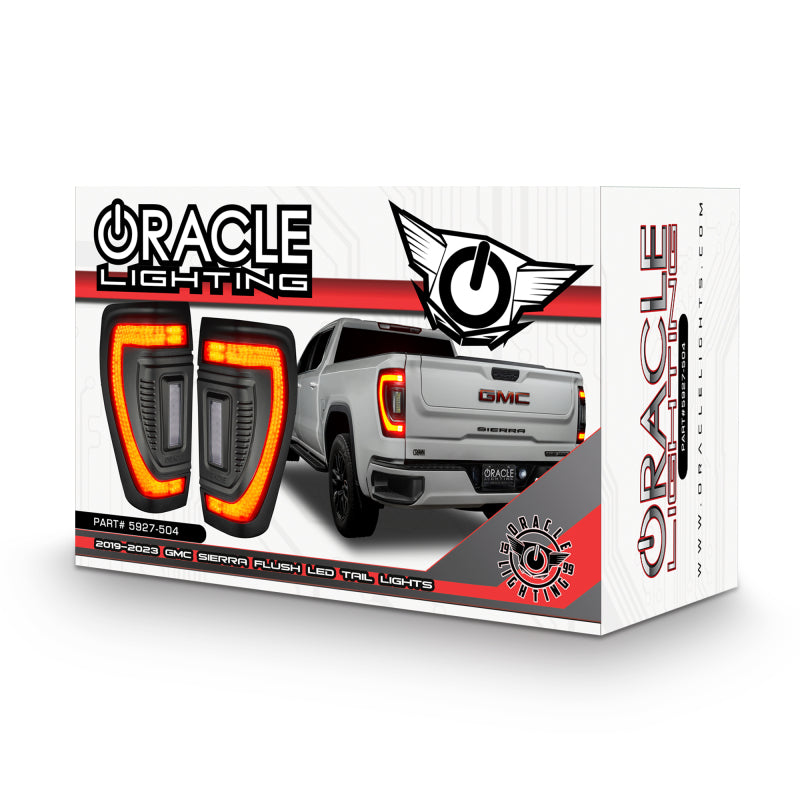 Oracle 19-23 GMC Sierra Flush Style LED Tail Lights - Factory Halogen