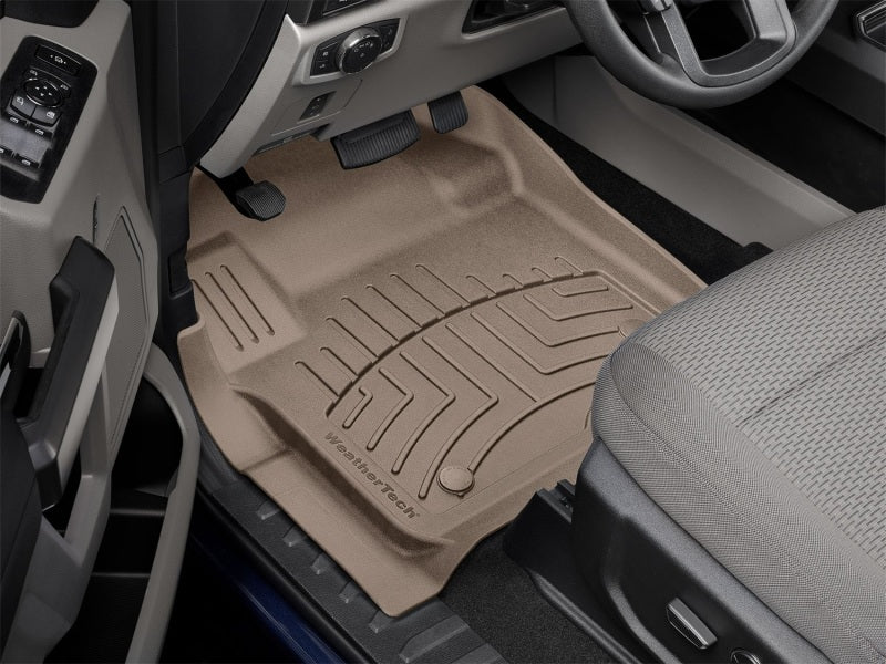 WeatherTech 2017+ Ford F-250/F-350/F-450/F-550 SuperCab/SuperCrew Front FloorLiner HP - Tan