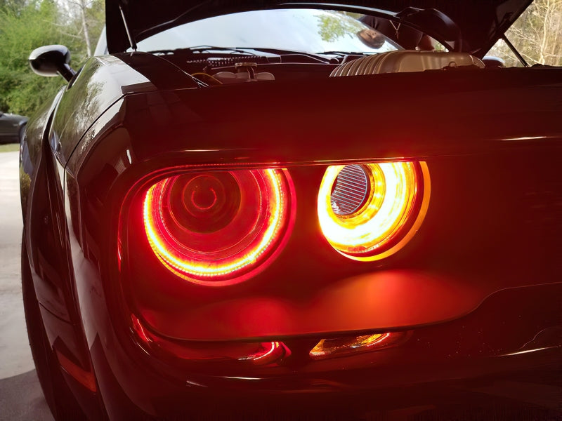 Oracle 15-23 Dodge Challenger LED Headlight Halo Kit - Red