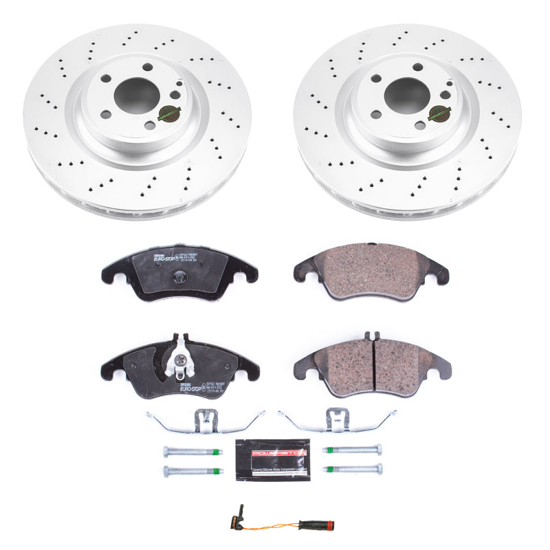 Power Stop 17-18 Mercedes-Benz SLC300 Front Euro-Stop Brake Kit