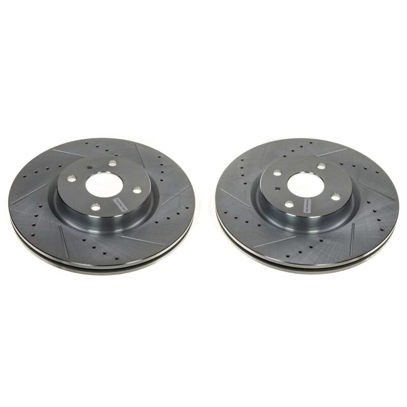 Power Stop 16-21 Mazda MX-5 Miata Front Evolution Drilled & Slotted Rotor - Pair