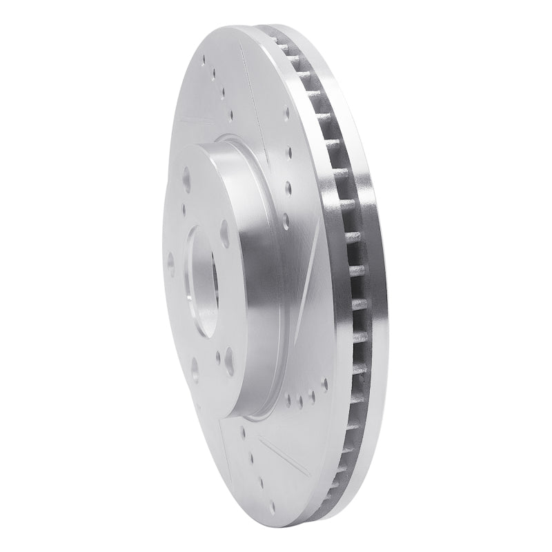 R1 92-06 Lexus ES300 Front Right Drilled & Slotted Silver Brake Rotor