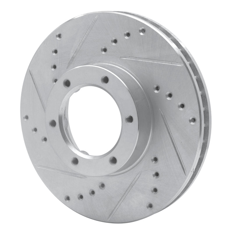 R1 89-93 Toyota Pickup Front Left Drilled & Slotted Silver Brake Rotor