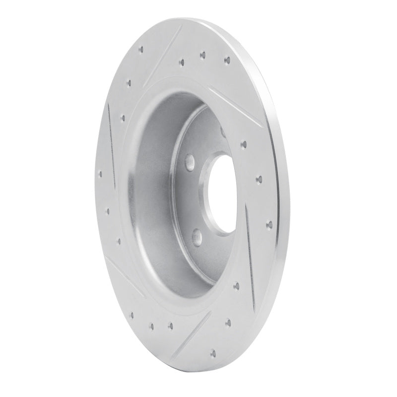 R1 88-95 Chrysler Imperial Rear Right Drilled & Slotted Silver Brake Rotor
