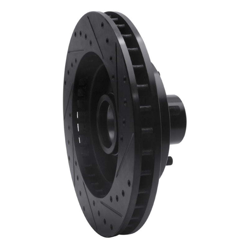 R1 69-96 Buick Riviera Front Left Drilled & Slotted Black Brake Rotor