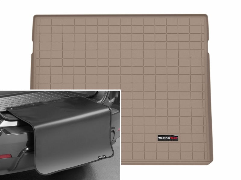 WeatherTech 24-26 Porsche Macan Electric Trunk Cargo Liner w/Bumper Protector - Tan