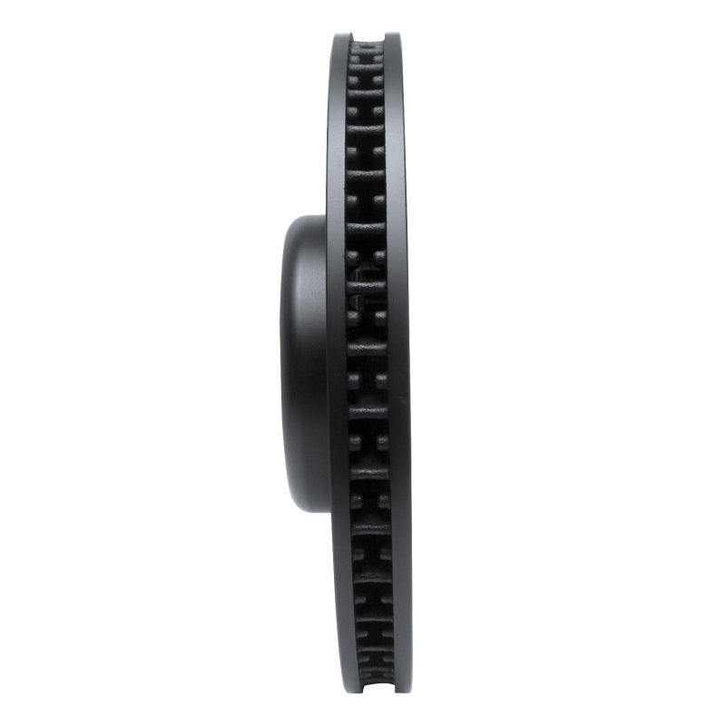 R1 16-25 BMW i5 Left Front Drilled & Slotted Black Brake Rotor