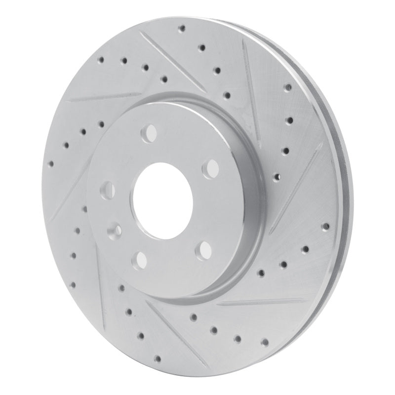 R1 06-15 Lexus IS250 Rear Right Drilled & Slotted Silver Brake Rotor