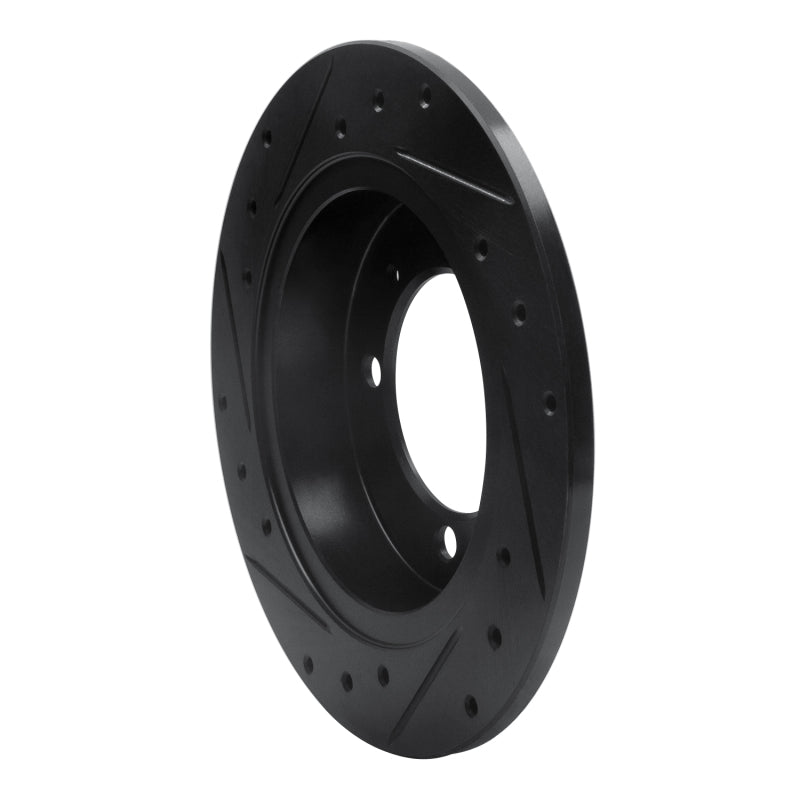 R1 00-07 Mitsubishi SPace STAR (Mexico) Rear Right Drilled & Slotted Black Brake Rotor