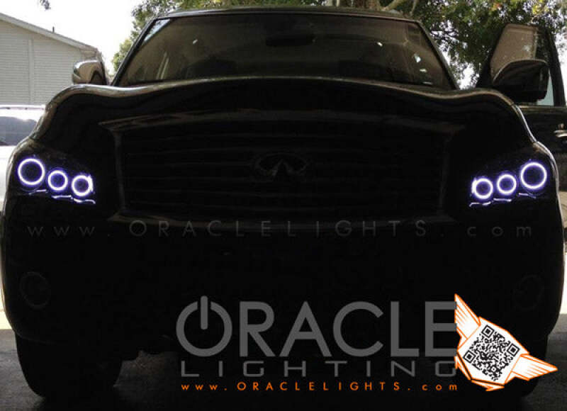 Oracle 11-13 Infiniti QX56 LED Headlight Halo Kit - Red