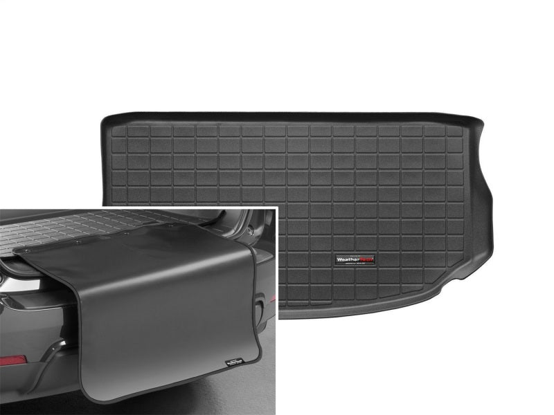 WeatherTech 09-14 Kia Soul Cargo Liner w/Bumper Protector - Black
