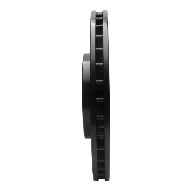 R1 2012-2025 Dodge Durango Front Right Drilled & Slotted Black Brake Rotor
